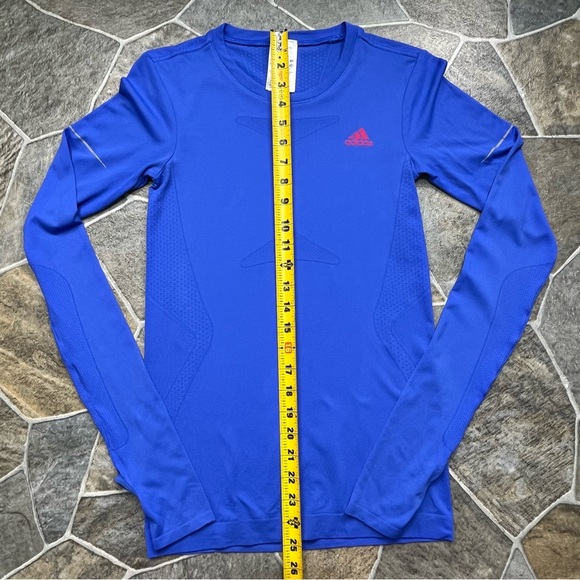 adidas Climacool Long Sleeve Fitted Shirt with Thumbholes - Picture 10 of 11